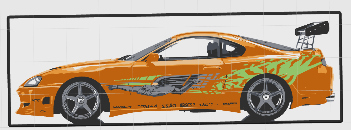 Brian O'Conner Toyota Supra Fast and Furious plaque
