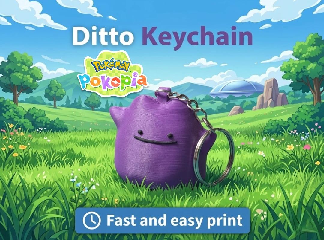 Ditto Keychain Pokemon Pokopia