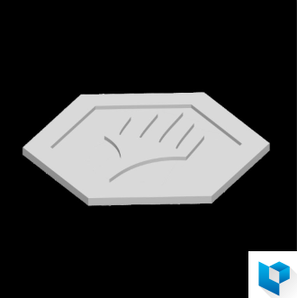 Planeswalker symbol hexagon