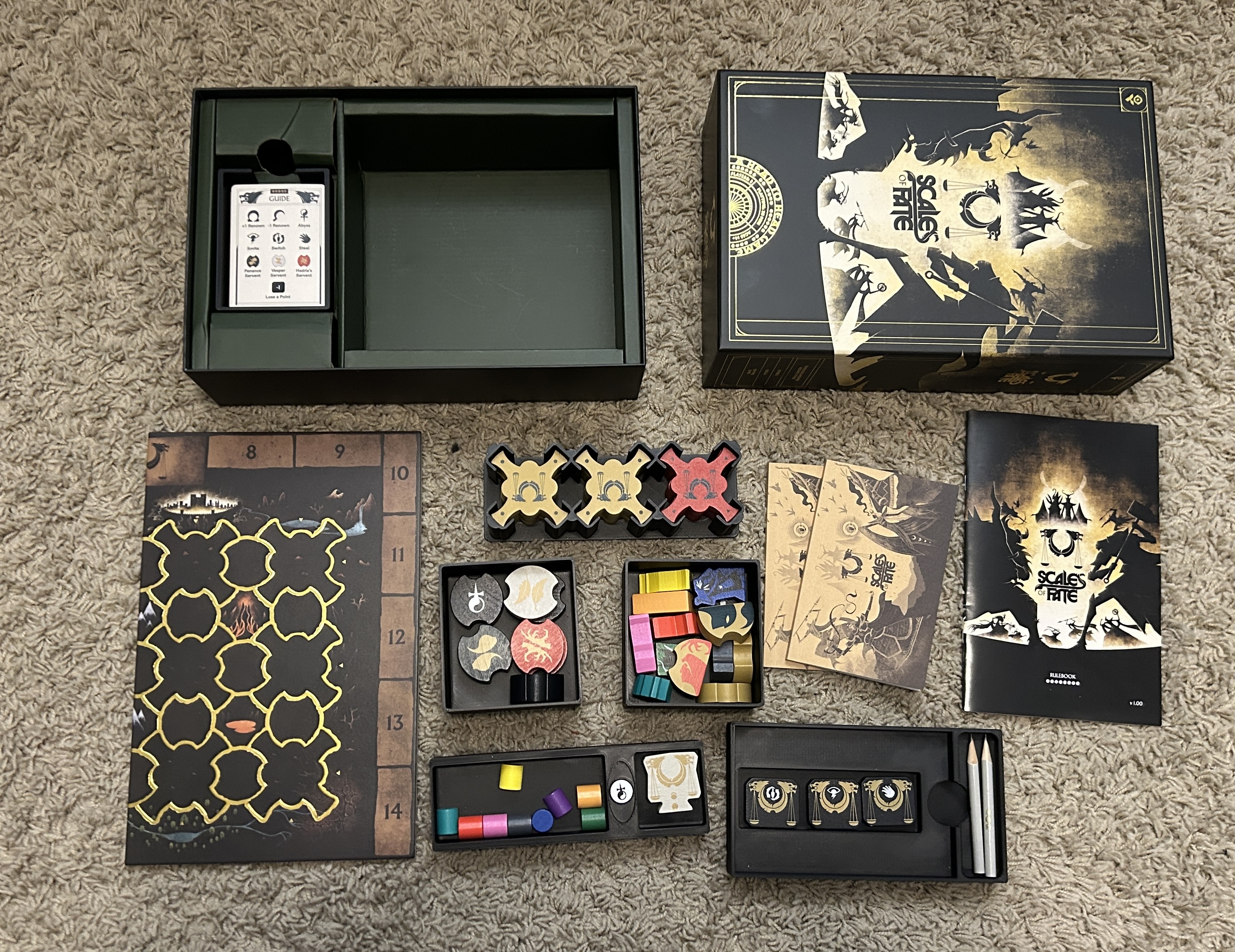 Scales of Fate Deluxe Board Game Insert