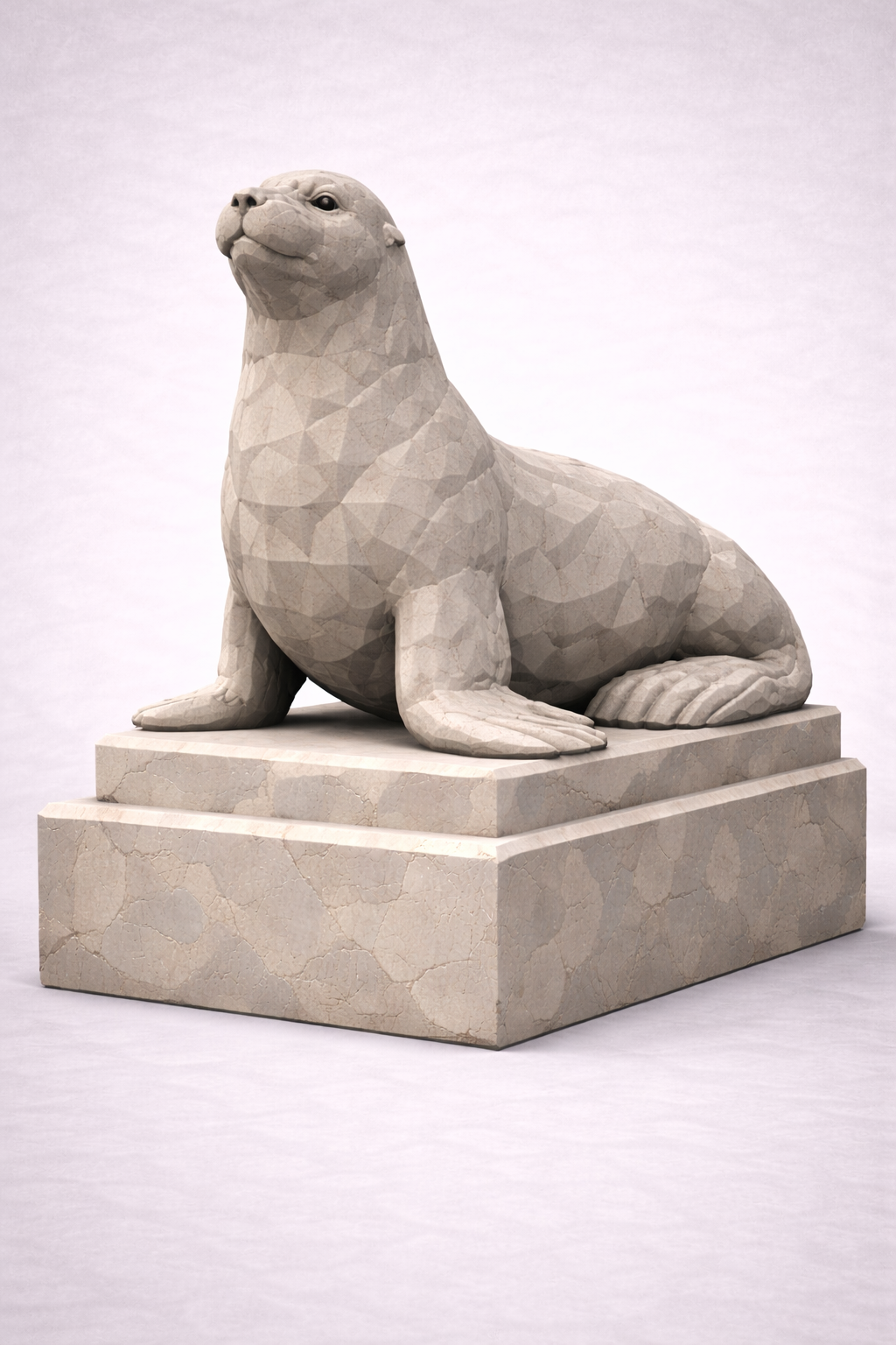 Seal Statue Low Poly