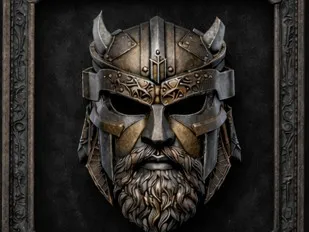 Mask Series Vol.1 – Viking Warlord (Wall Display Mask)