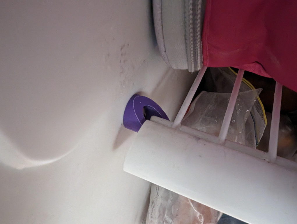 older model westinghouse upright freezer shelf mount