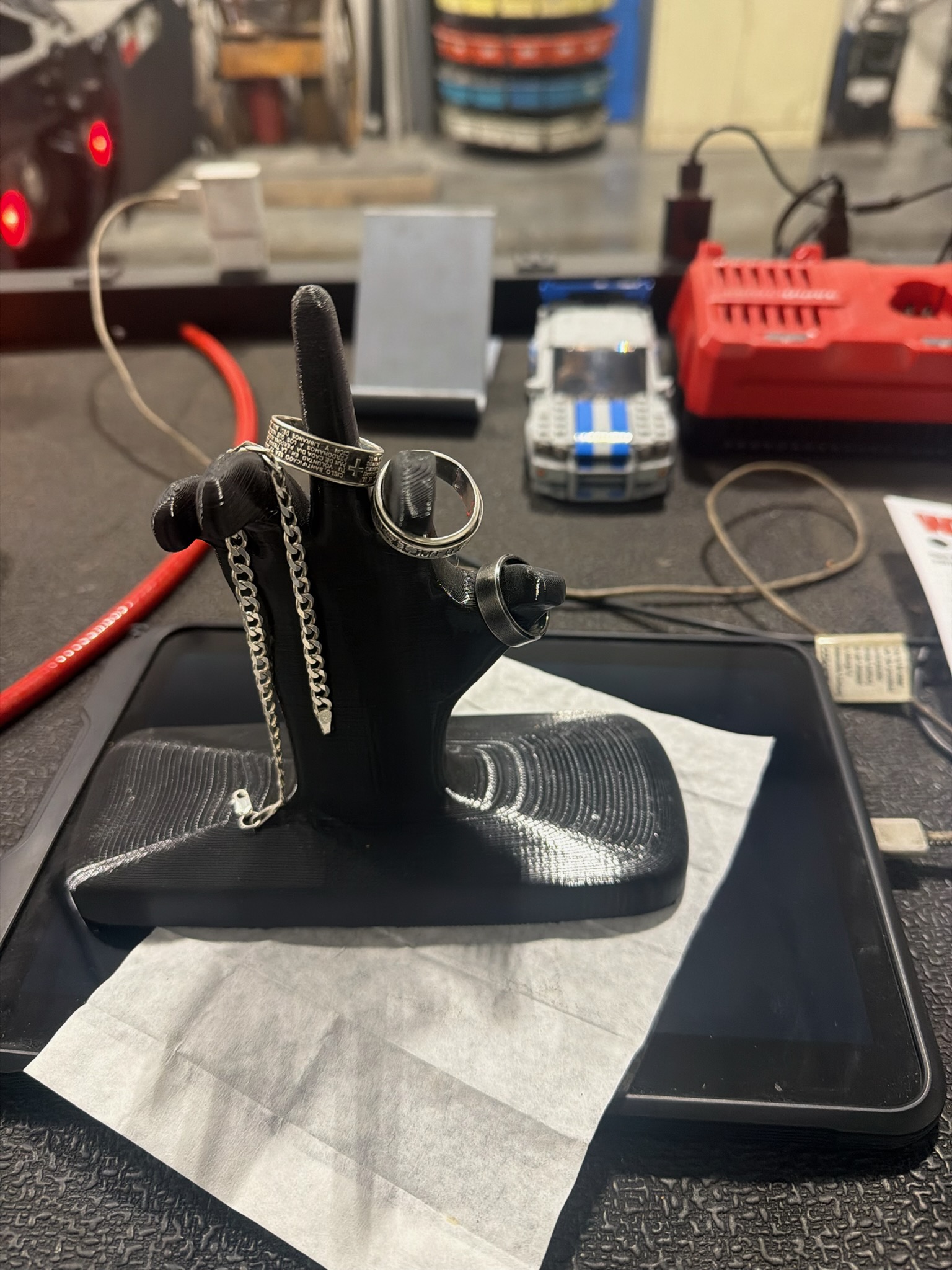 Hand ring holder
