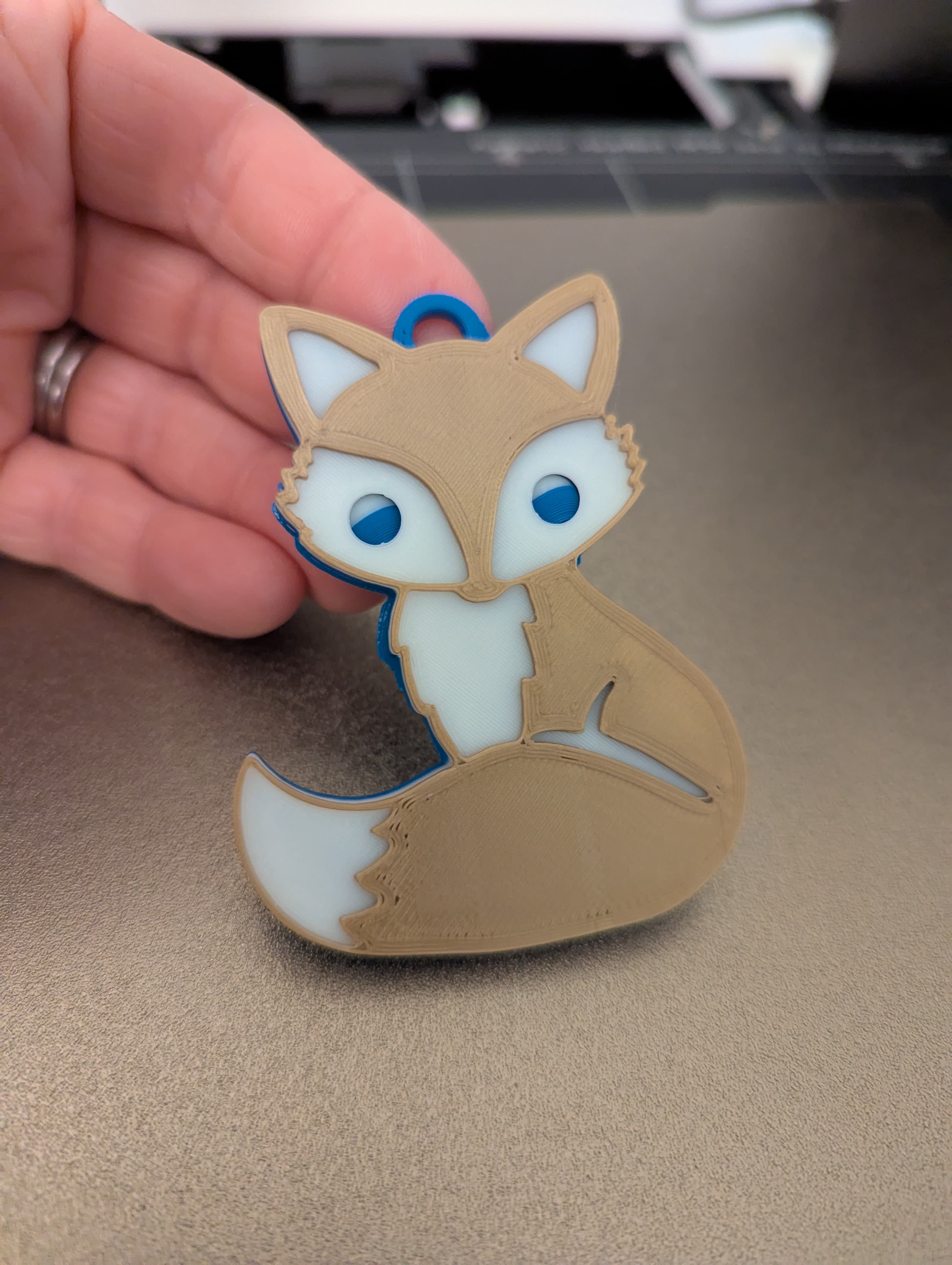 Miniatura 3 do modelo 3D Fox keychain