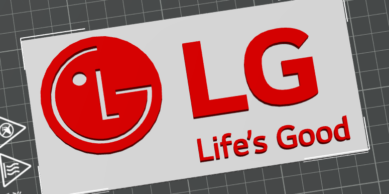 LG sign for office or workshop