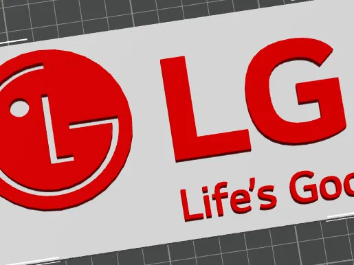 LG sign for office or workshop