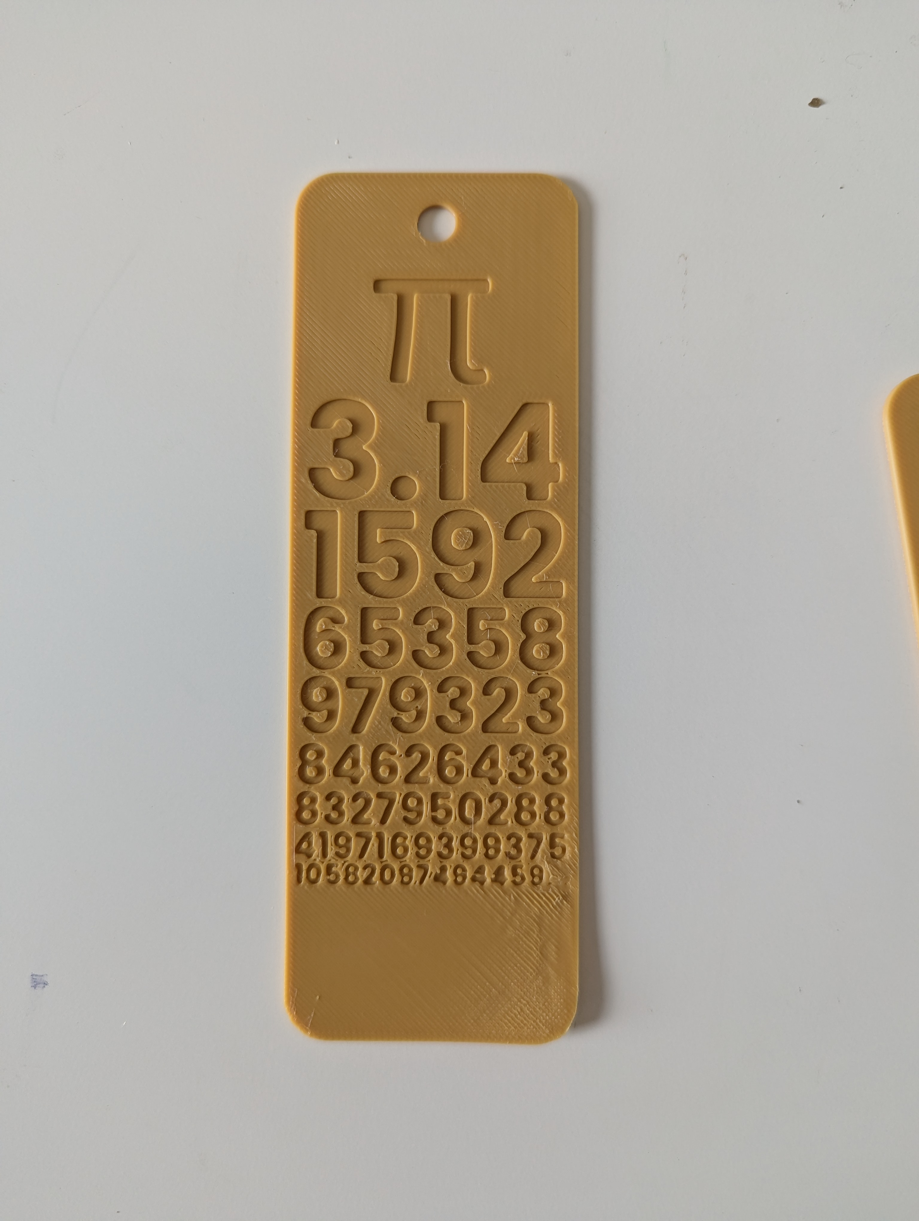 Custom Bookmark - Pi 3.1415...