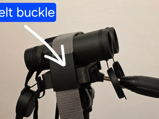 Universal binocular strap for tripod (STEP file)