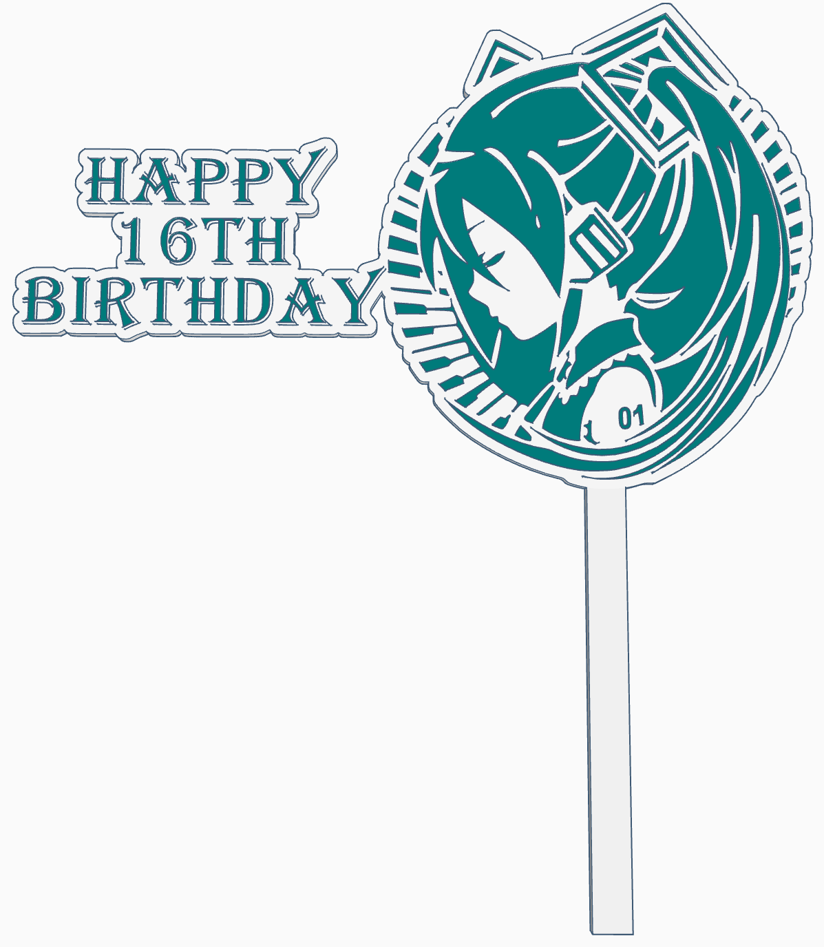 Miku Cake Topper