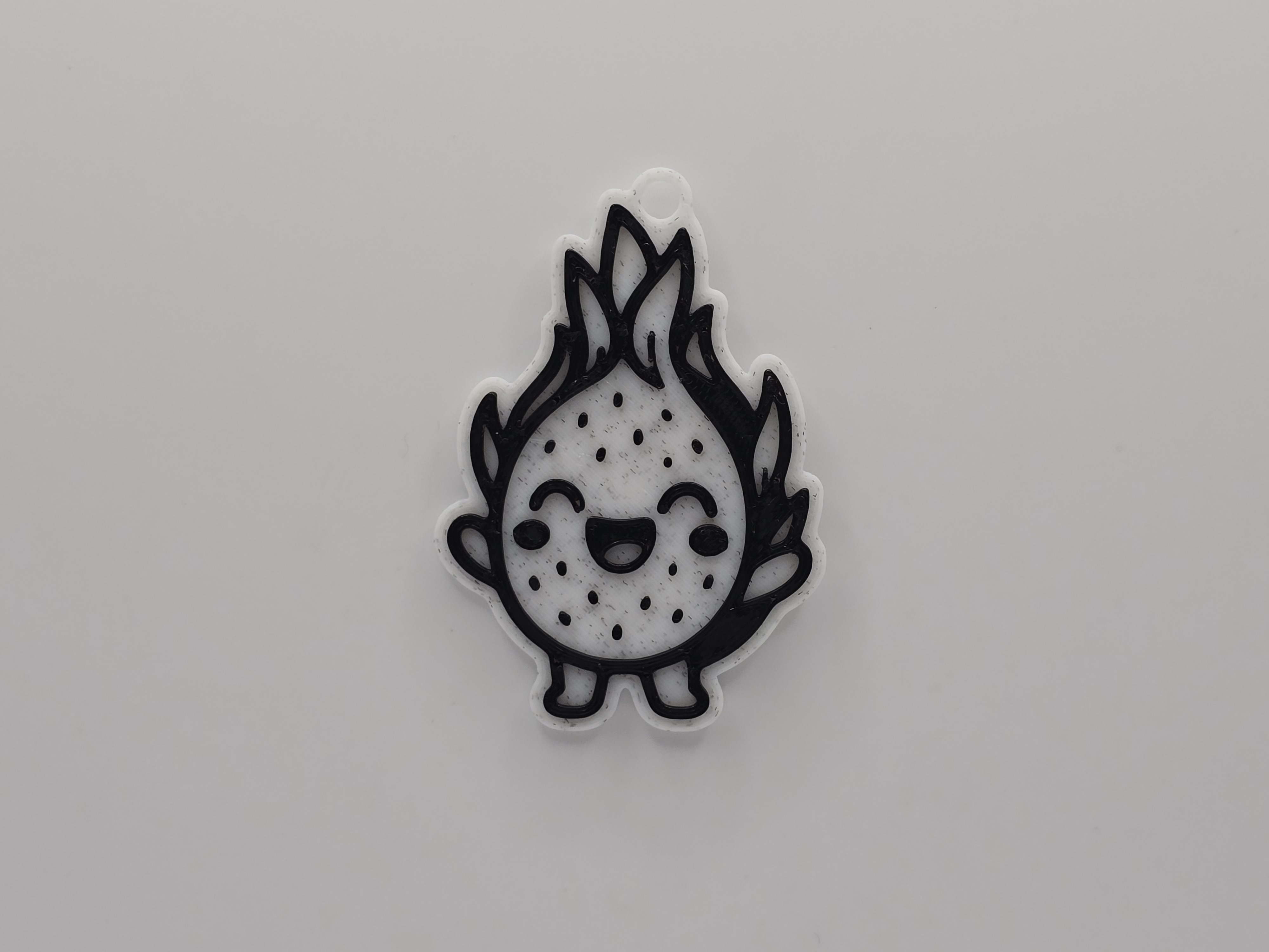 Cute Pitaya Keychain