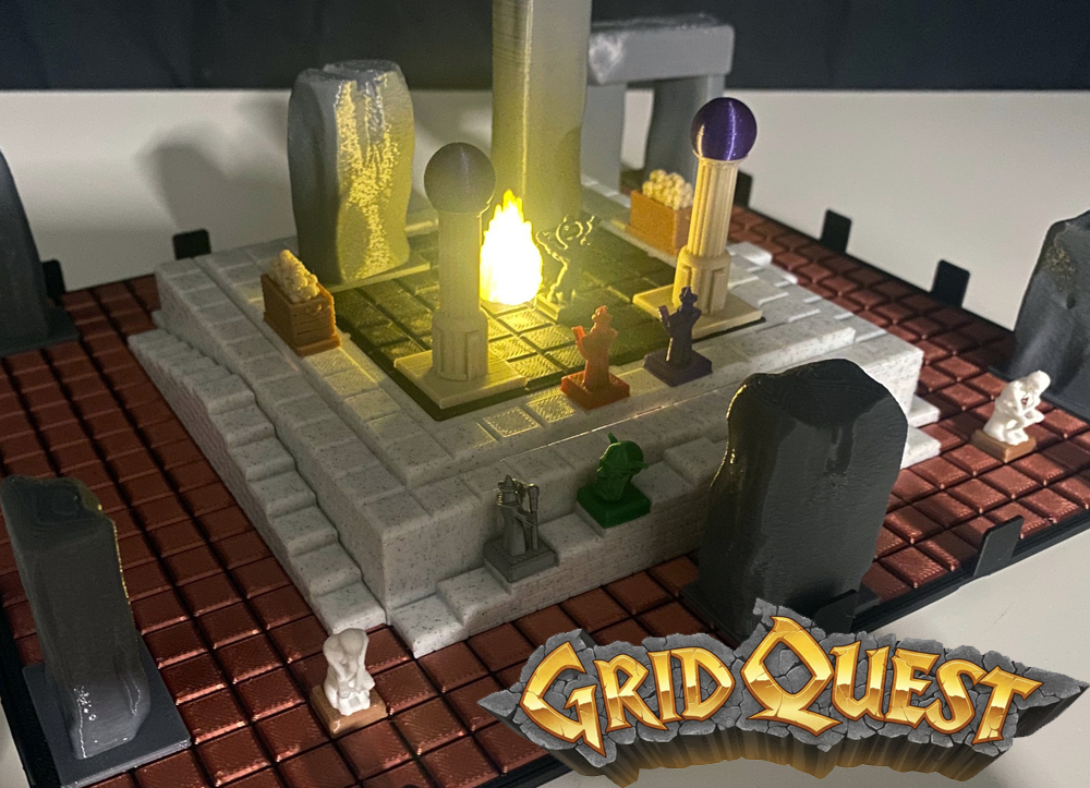 GridQuest CULT PLACE with LED LIGHT EFFECT (The Gridfinity Game)