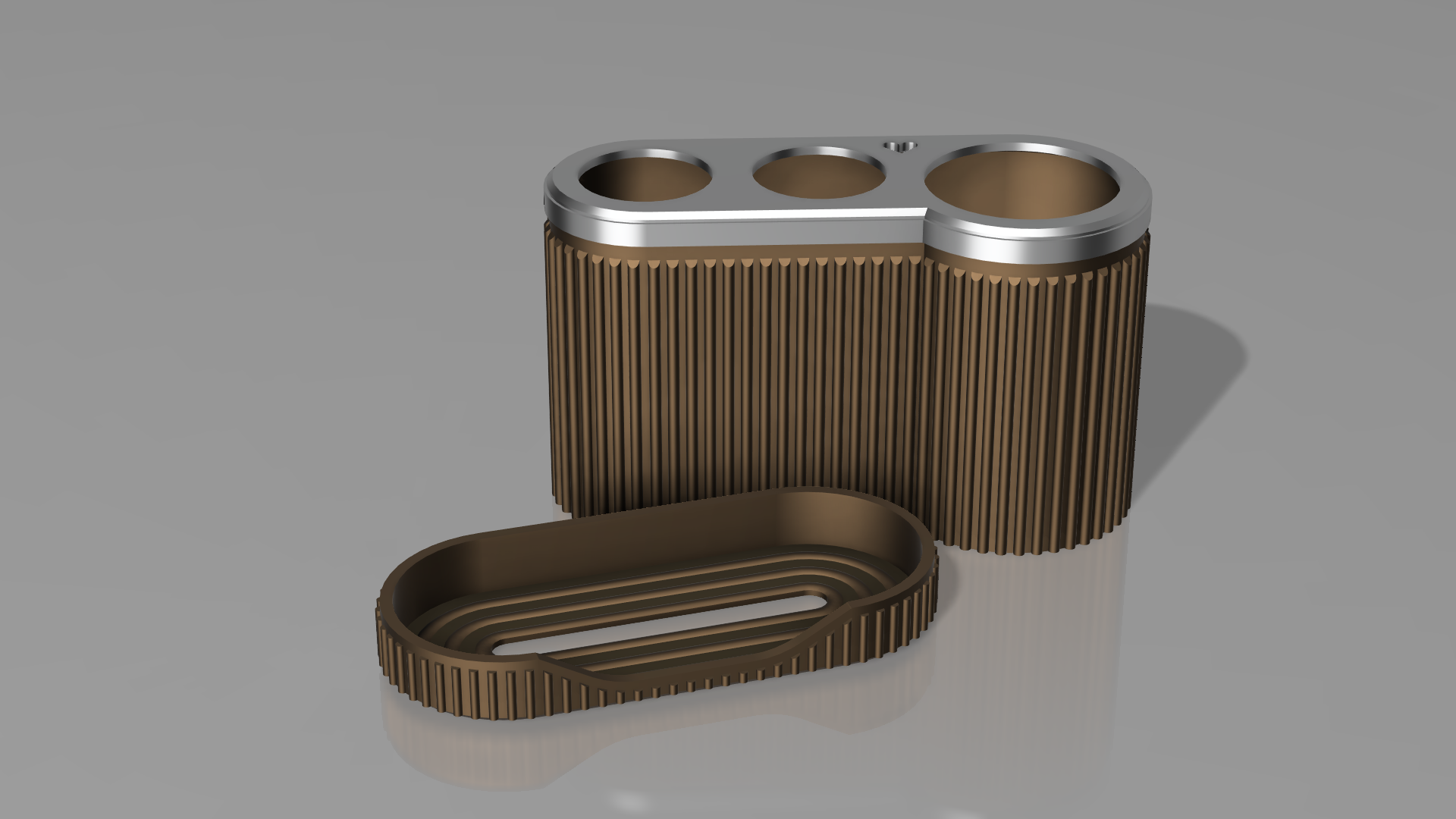 Ribbed Bath Organizer