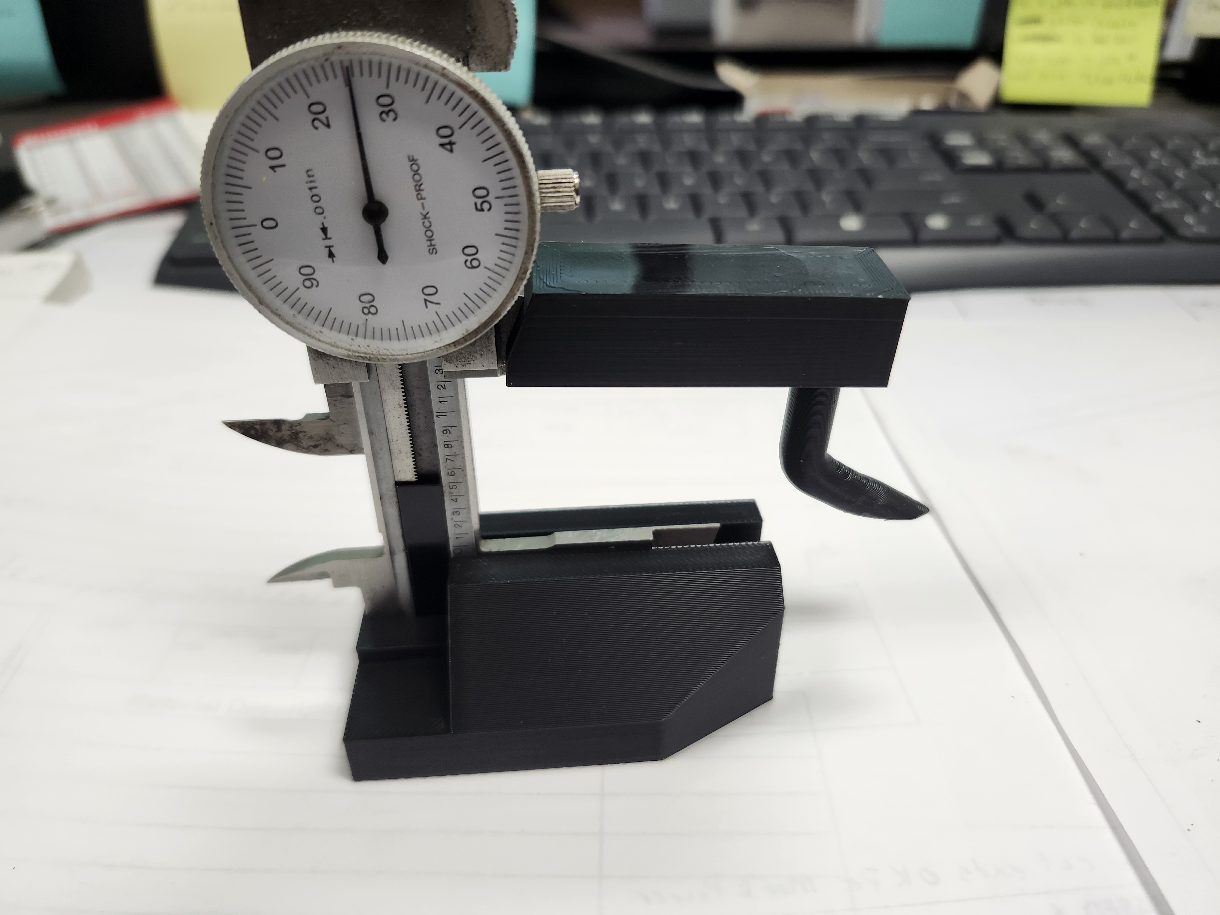 height gage attachment for dial/digital calipers