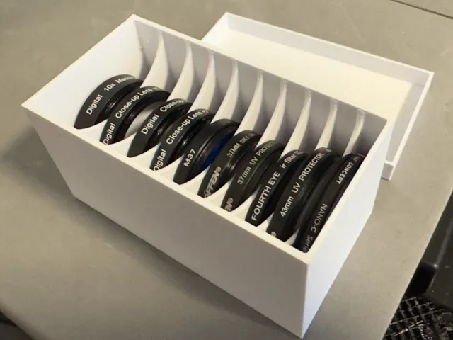 Lens Filter Storage Case