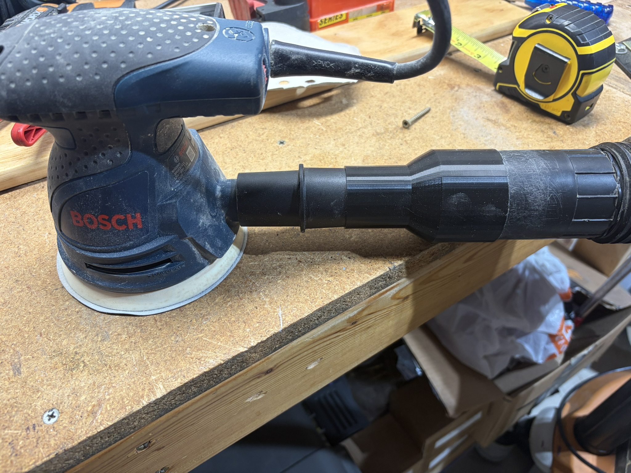 Shop Vac to Sander Adapter
