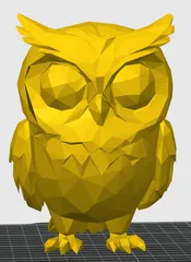 Owl Low Poly Art