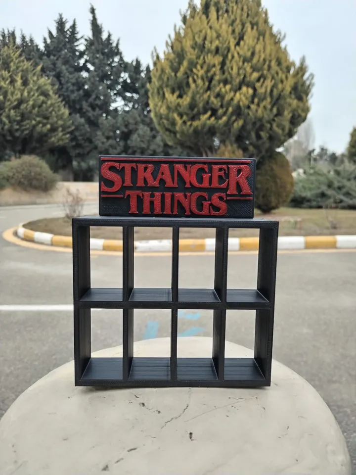 Stranger Things Kinder Joy figures 8 slot display by Timur Ahmadov