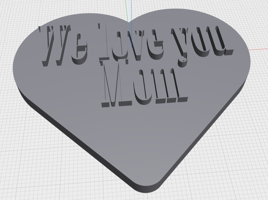 Mother's Day gift: We love you mom sign