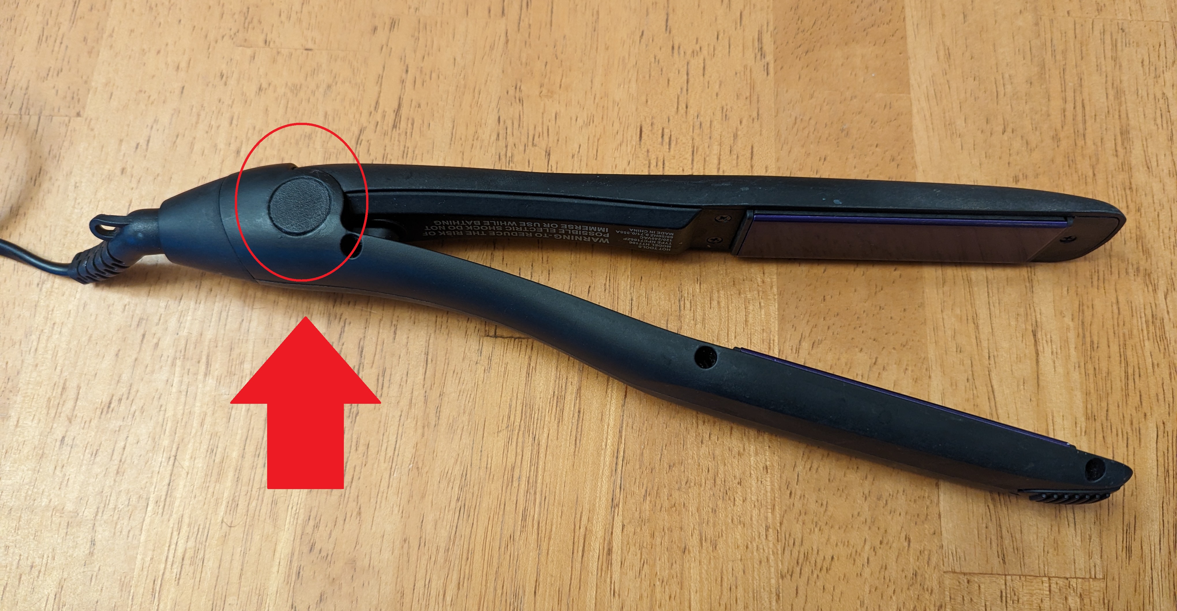 Hot Tools Hair Flat Iron HT7106 Pivot Cover