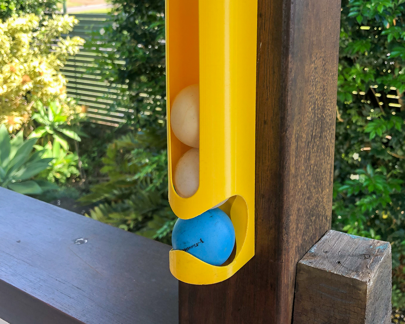 Ping Pong Ball Table Tennis Ball Rack Dispenser by Peter H