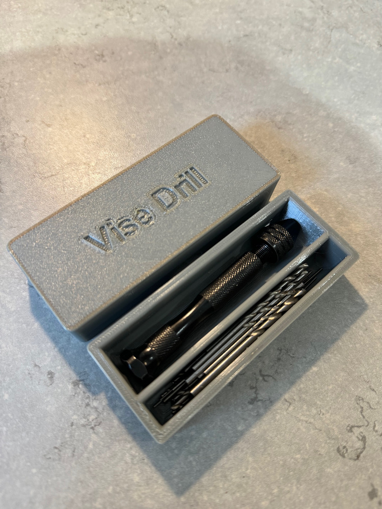 Vise Drill Container Case Storage Box
