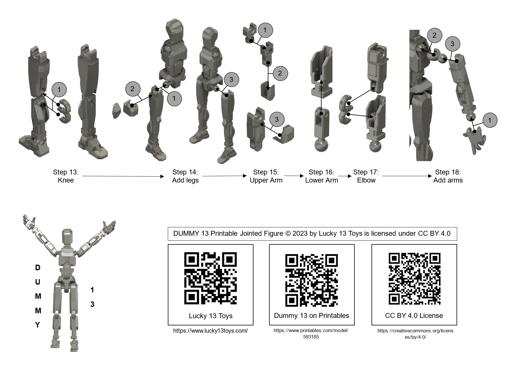 Dummy 13 [BETA] Assembly Instructions by Czarlol | Download free STL ...