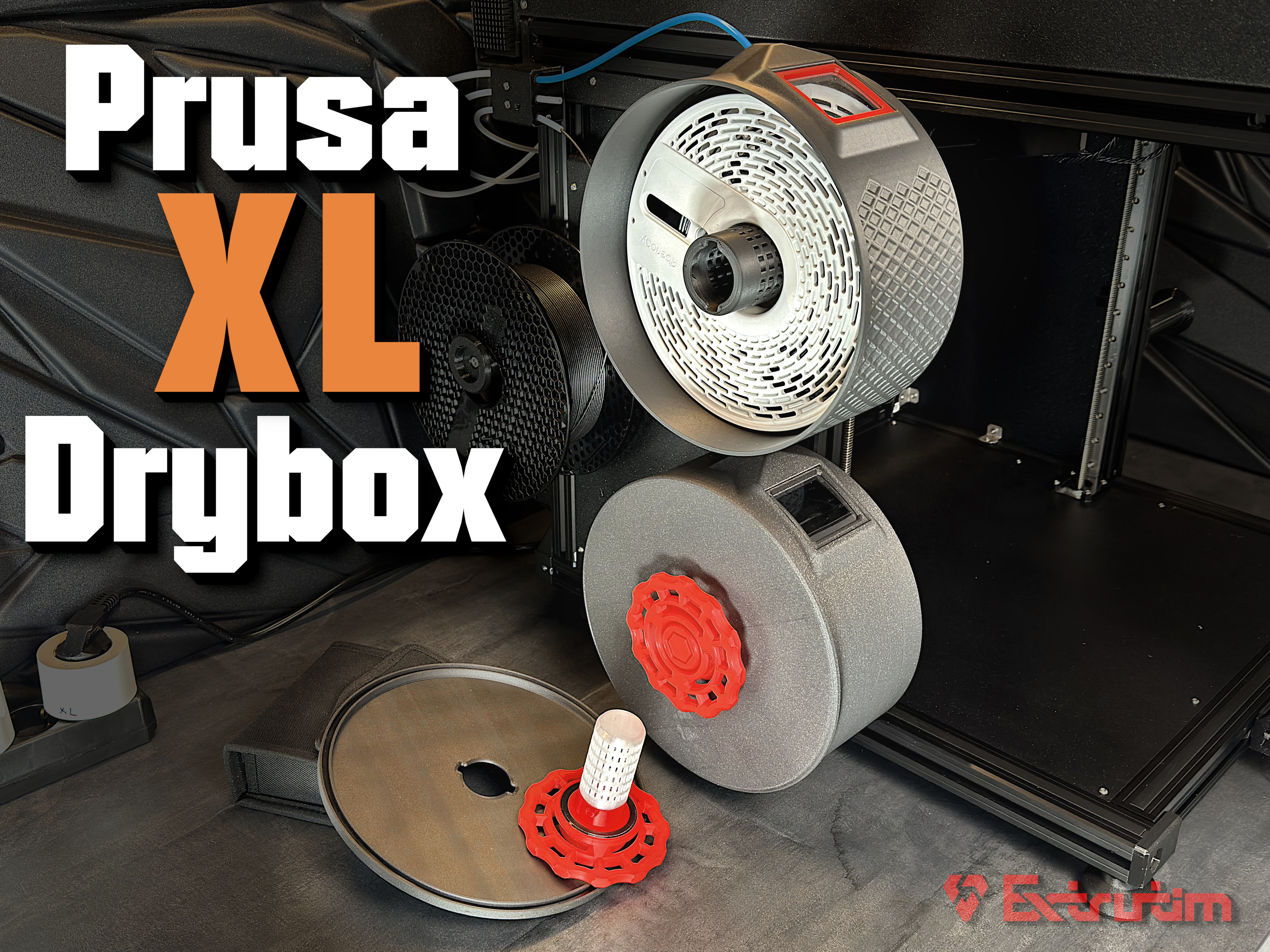 Drybox For Prusa XL / 3030 Extrusion 3D model thumbnail