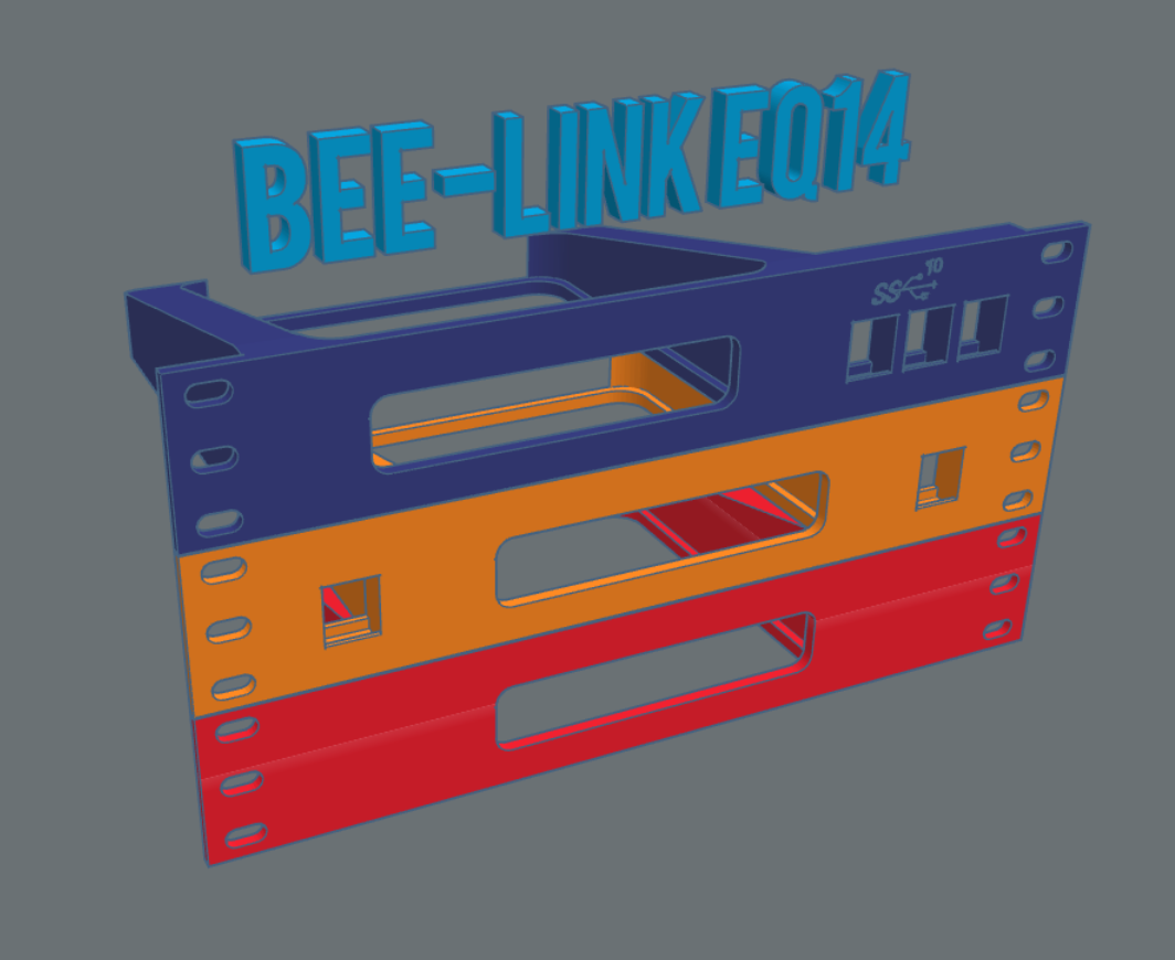 10 inch rackmount - Beelink EQ14 MiniPC