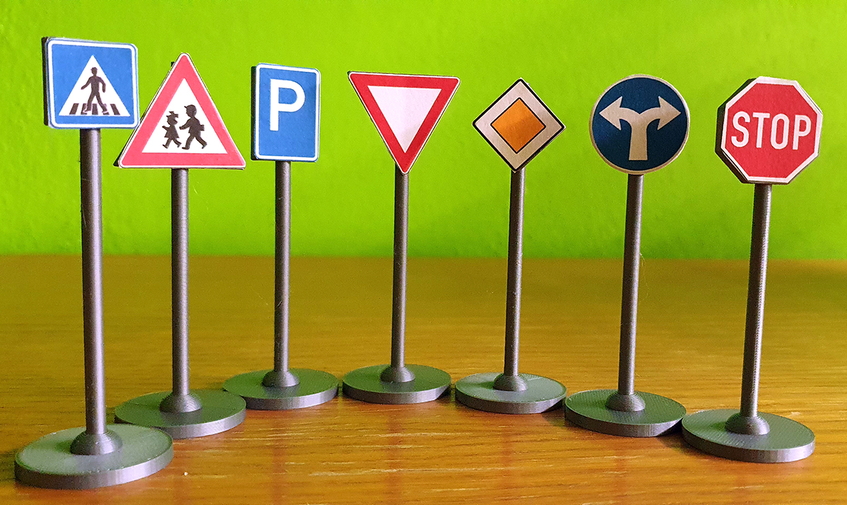 3D tisk dopravních značek s využitím v dopravní výchově a v práci s Ozoboty