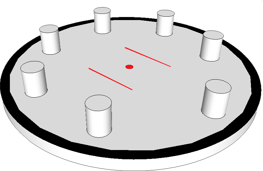 Obstacle for "kegelring" competition