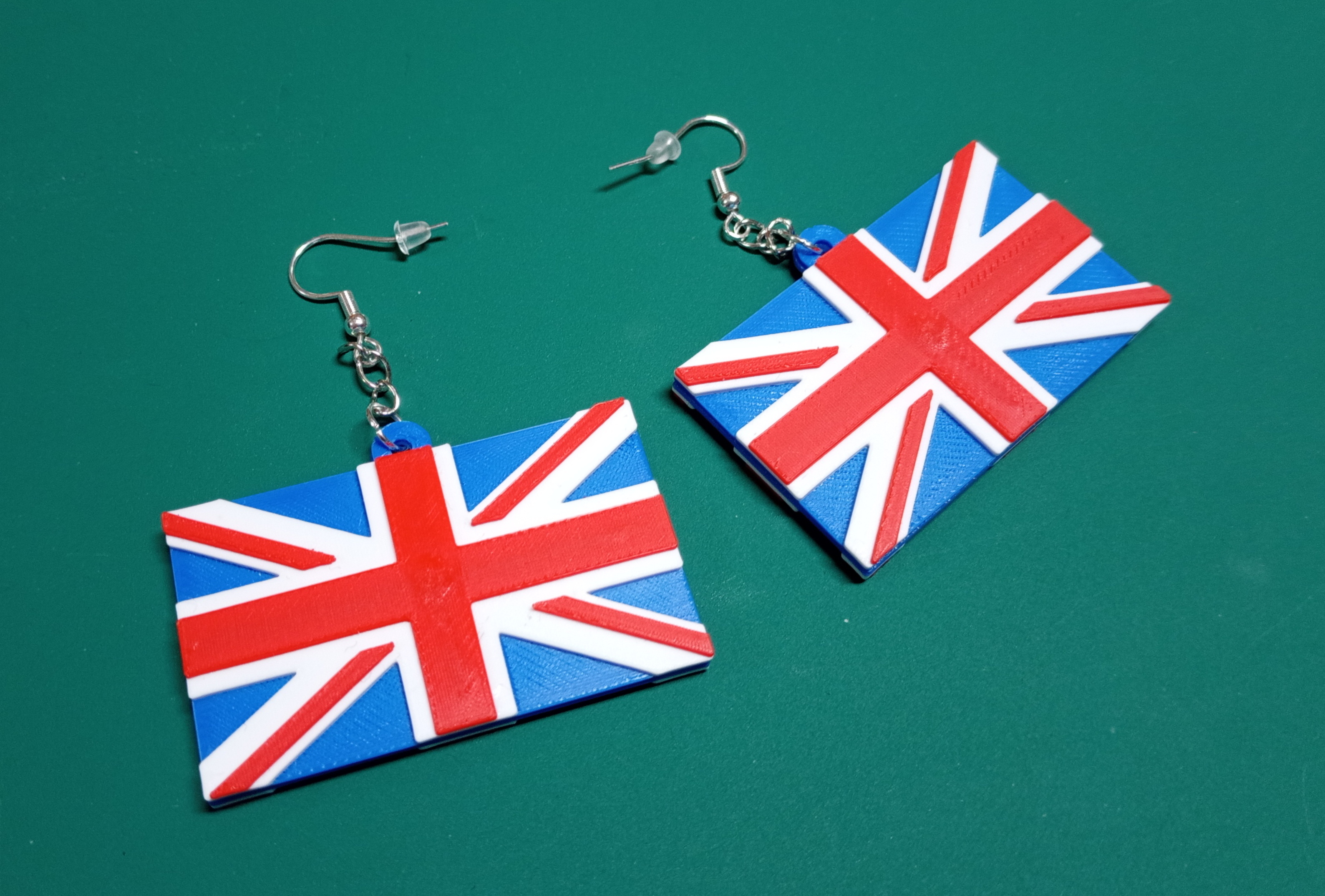 Earrings British Flag