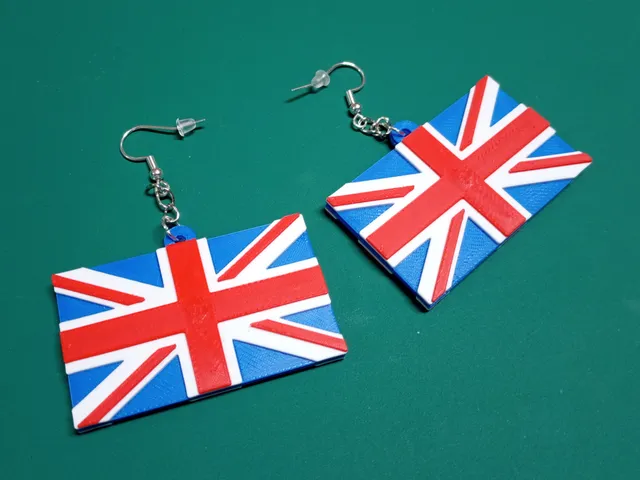 Earrings British Flag