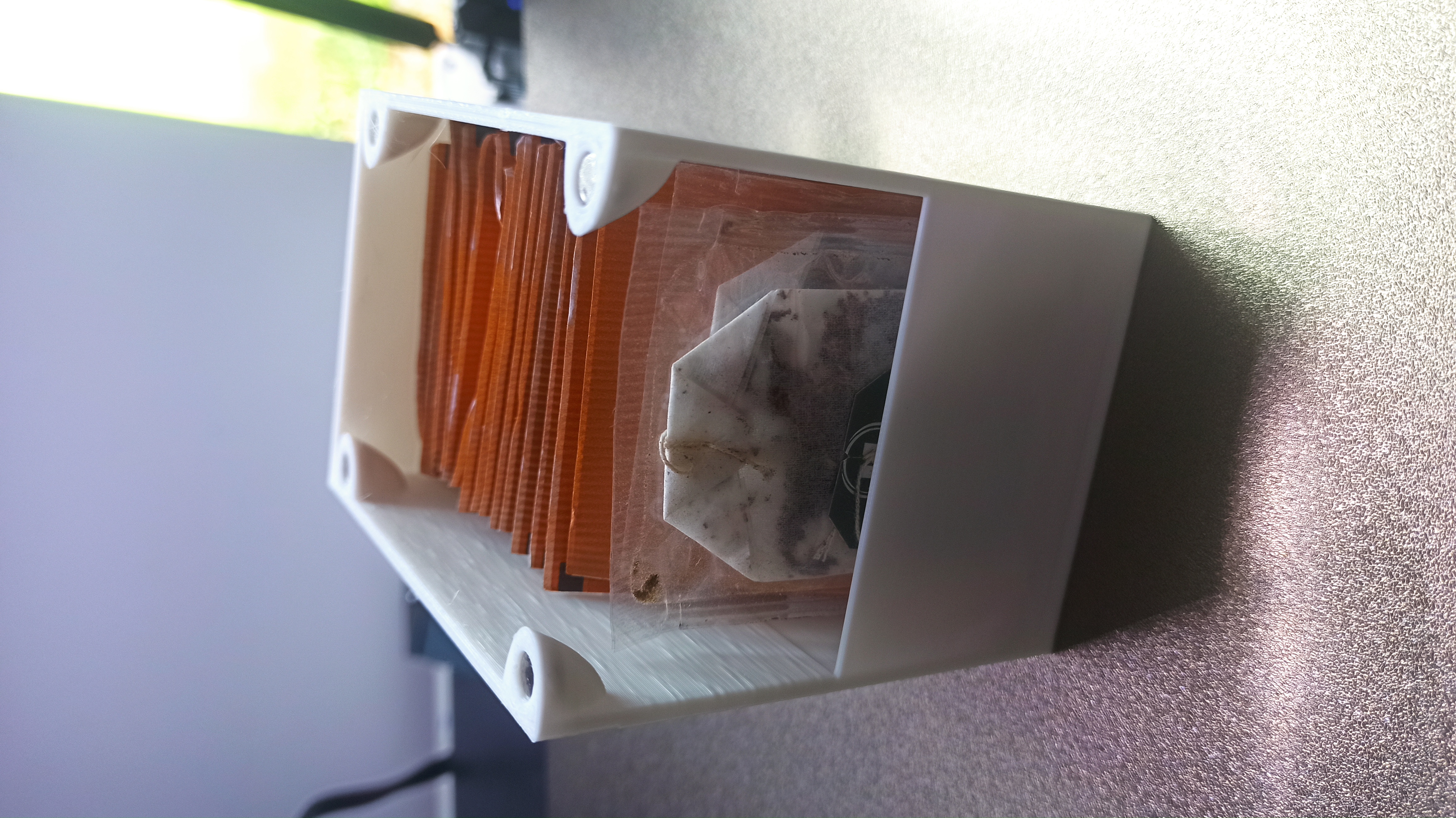 stackable tea bag holder with magnet 7,5X10X9,5 cm