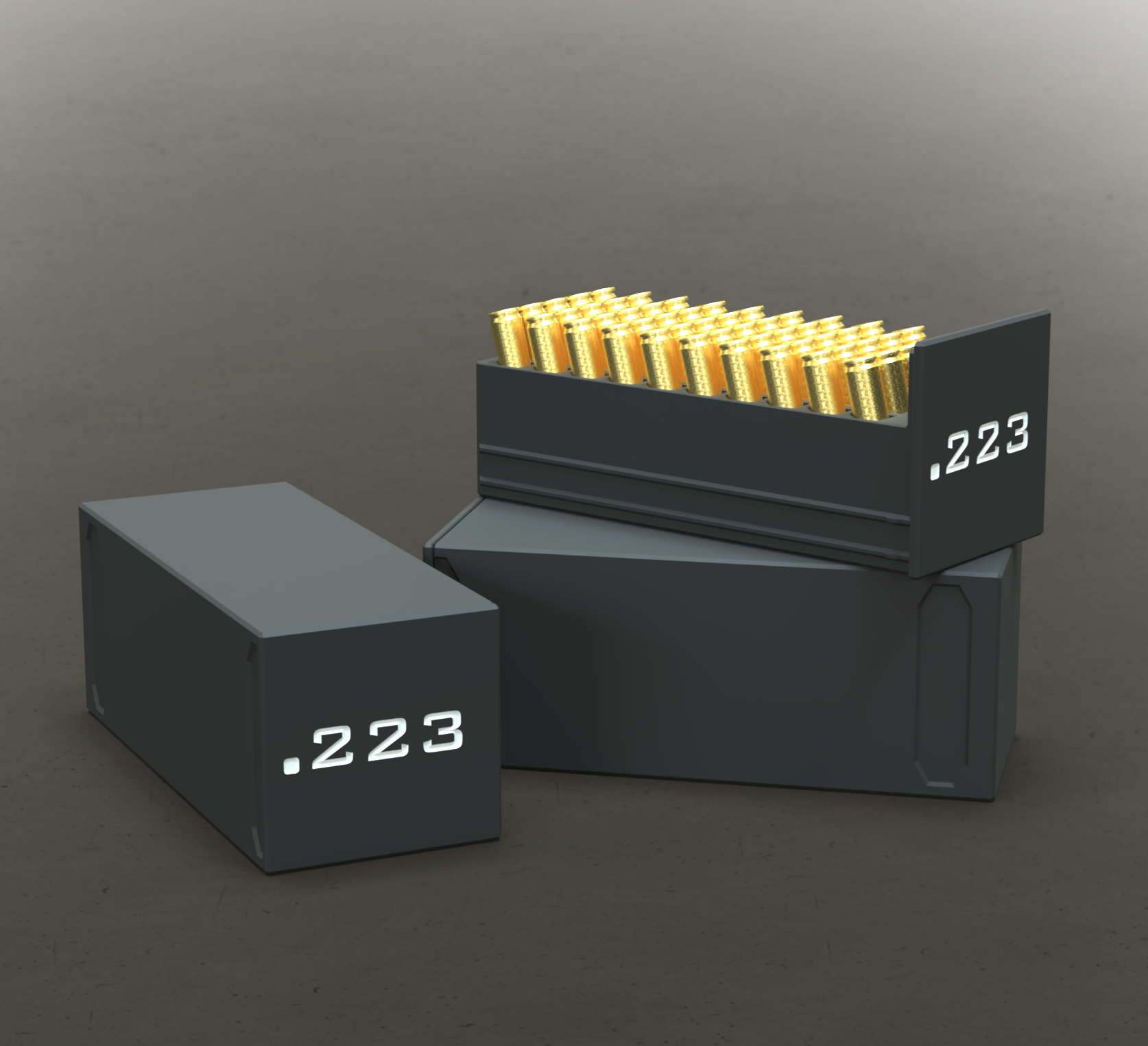 Angled ammobox for 223rem