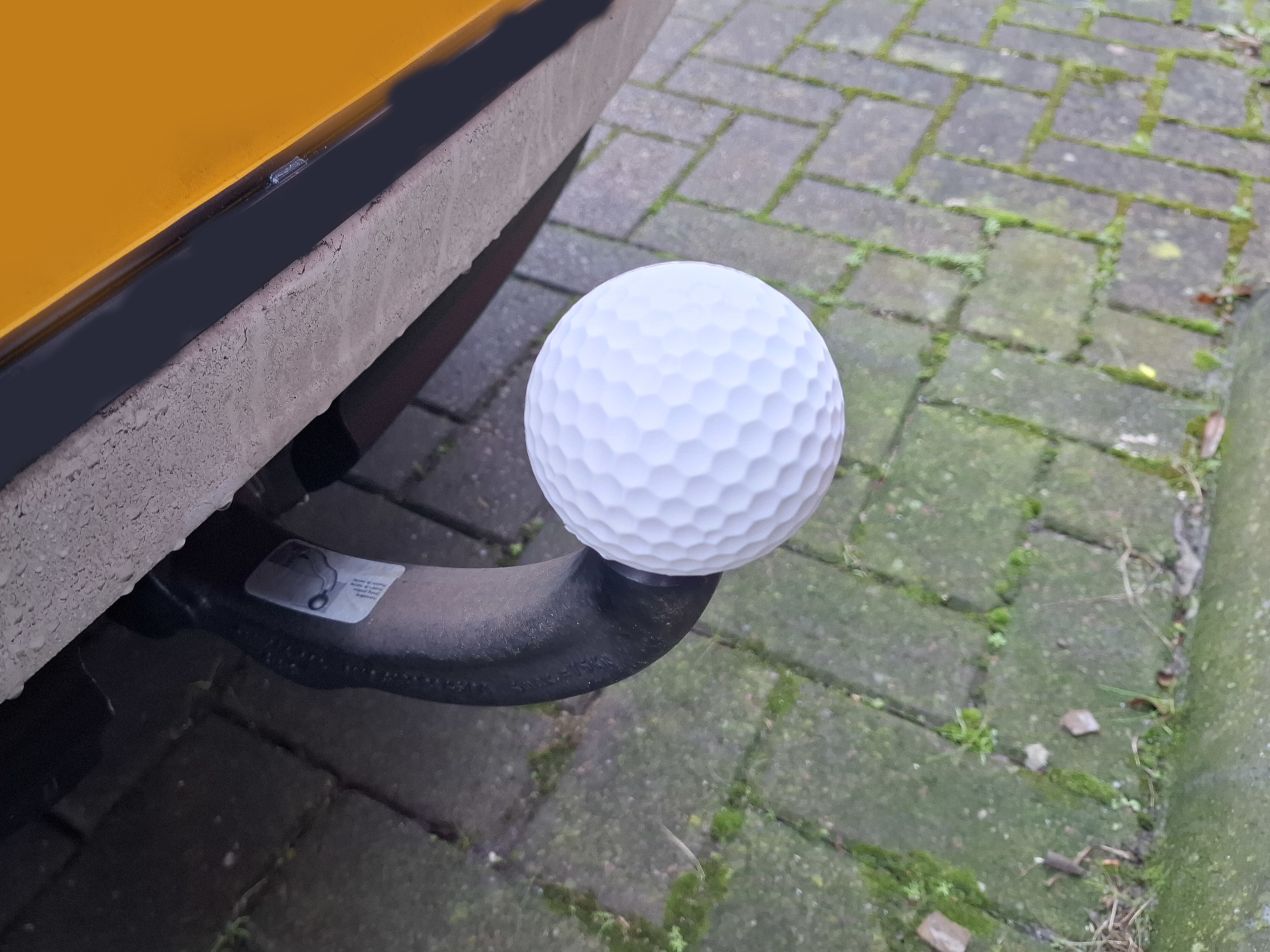 Golf Ball tow hook / hitch cover