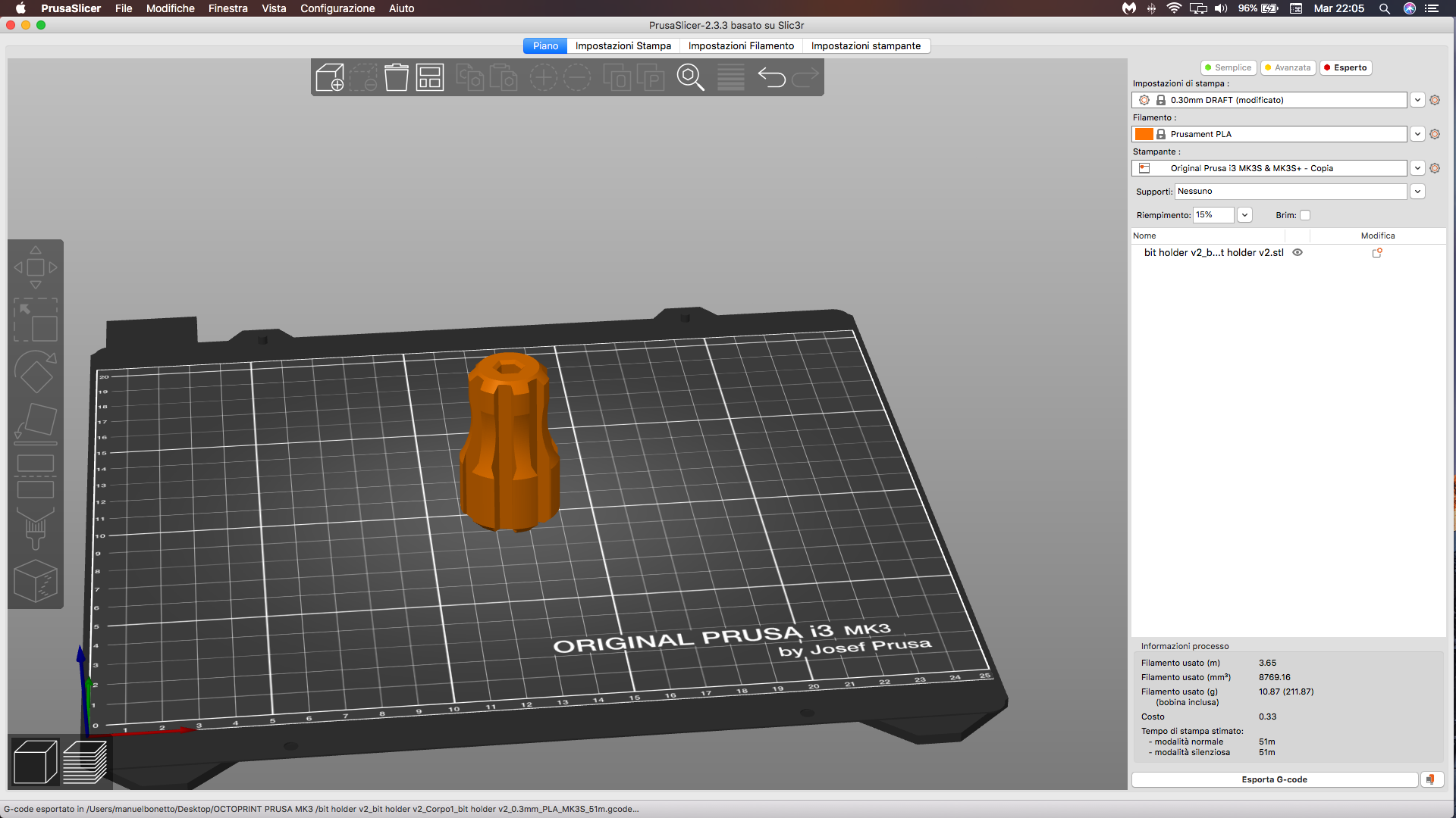 Miniatura 9 do modelo 3D BIT HOLDER KEYCHAIN