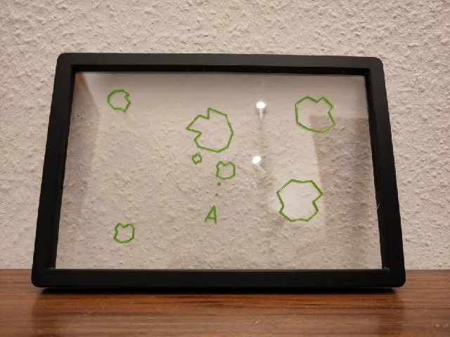 Asteroids Wall Art - Remix print on (PETG-) sheets