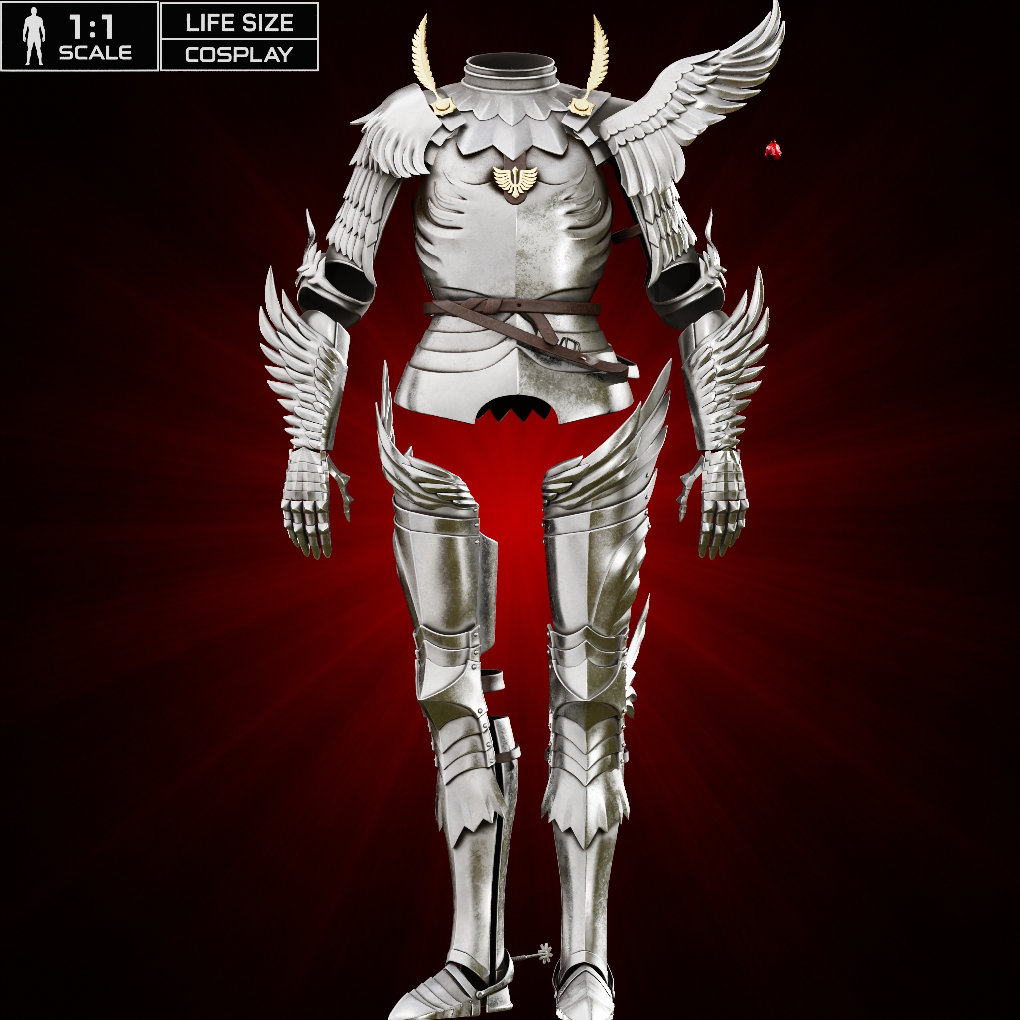 GRIFFITH RESURRECTED FULL ARMOR life size cosplay - Berserk Fan Art STL