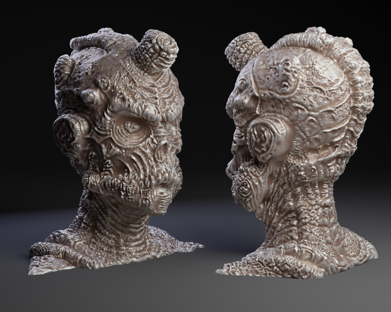 Irradiated Fallout Zombie Head