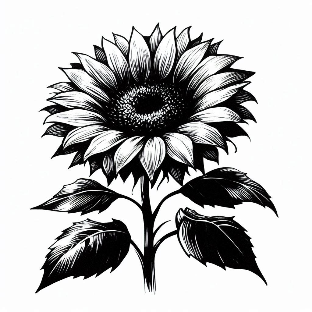 Necklace sunflower pattern