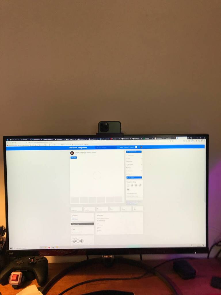 Philips 276E monitor iphone 11 Pro mount by pyrho // 25.wf Download
