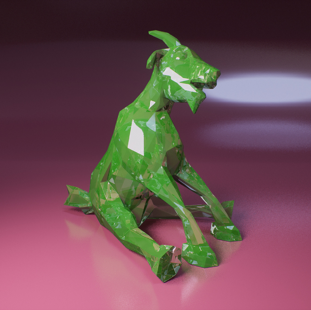 Low Poly Goat Figure by SJBuilds | Download free STL model | Printables.com