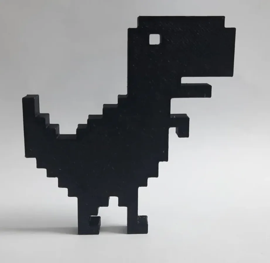 Chrome Dino with Cactus by Addi | Download free STL model | Printables.com