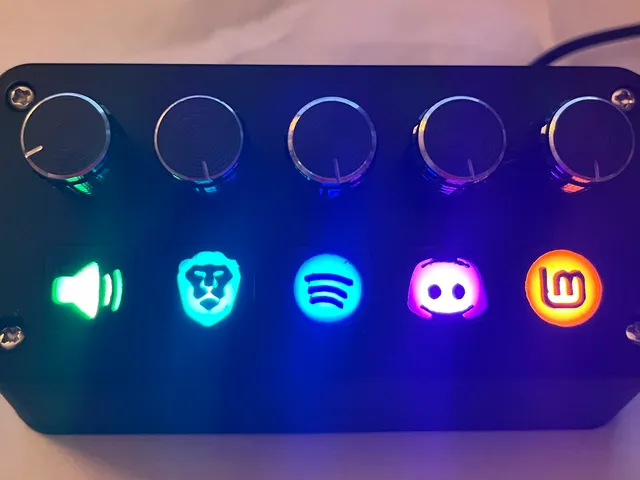 Custom PCB and Modded Deej Case