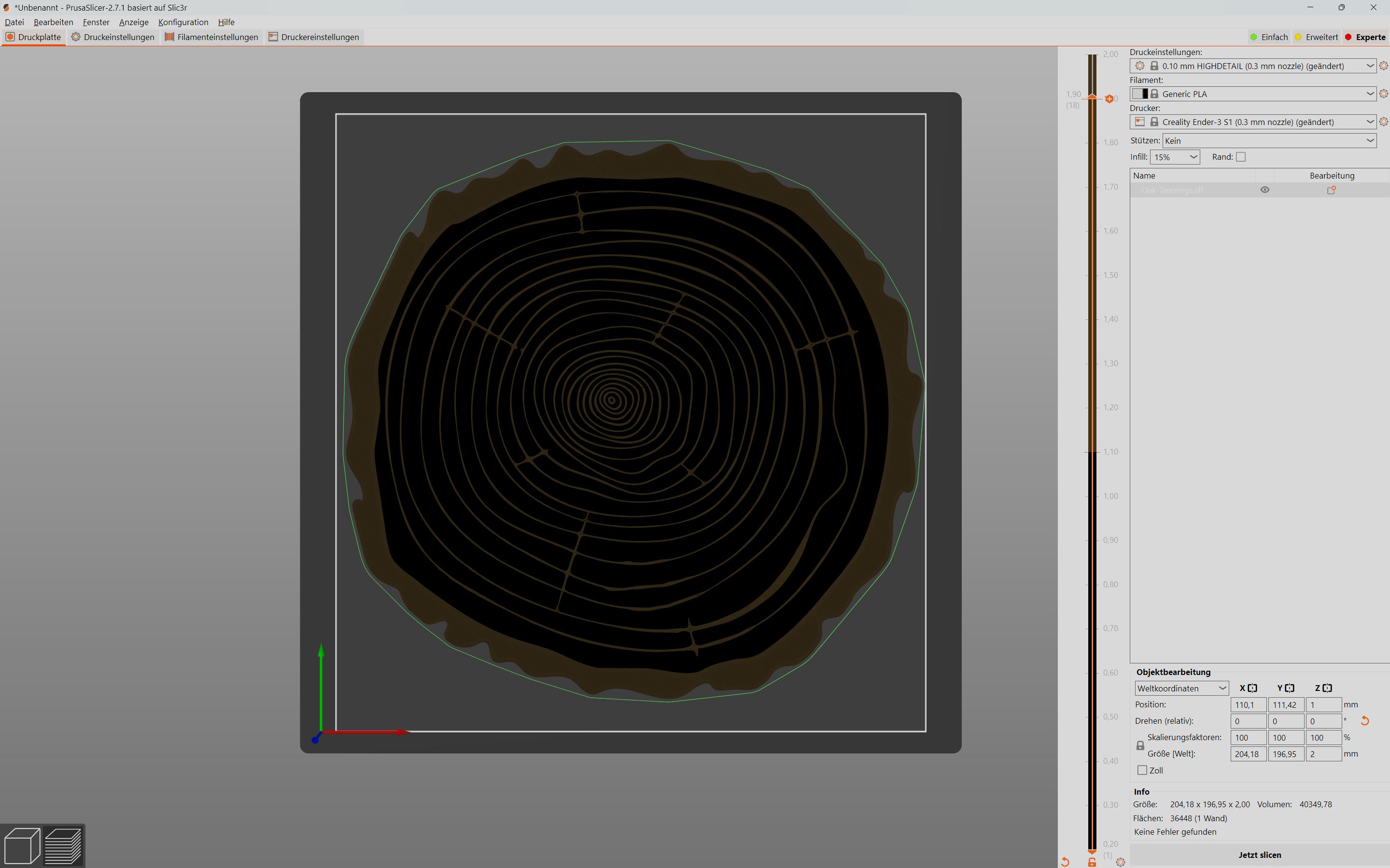Oak-Treerings Wall Art