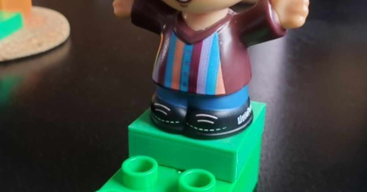 Duplo to Fisher Price Little People Adapter by Mike S Download free STL model Printables