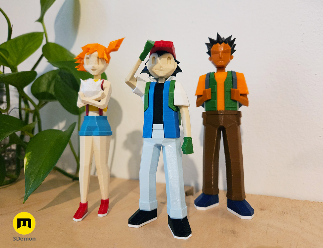 Low Poly Ash, Misty and Brock from Pokemon! by 3Demon | Download free STL  model | Printables.com