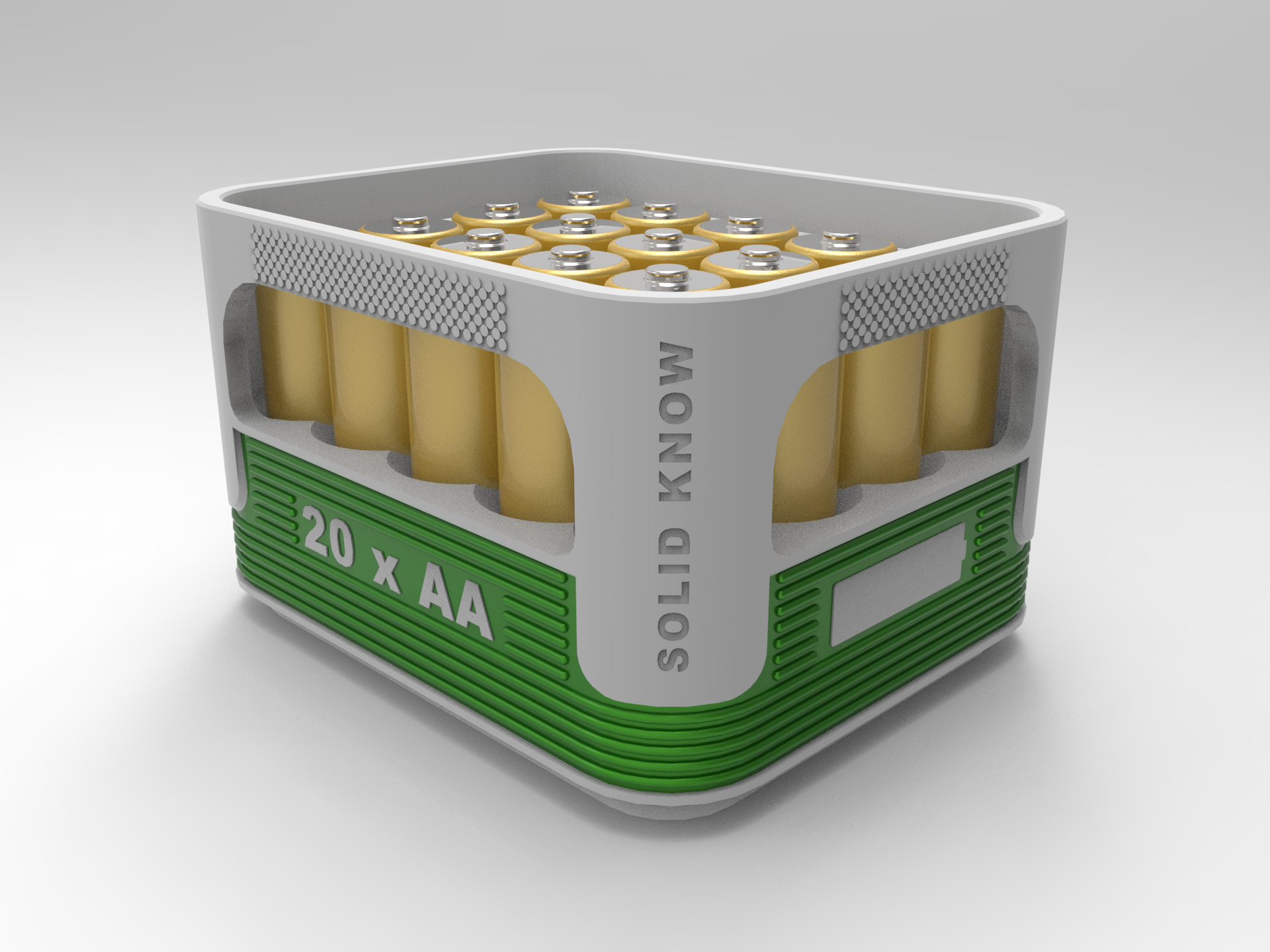 Battery box AA Stackable (Veltins beer crate design)