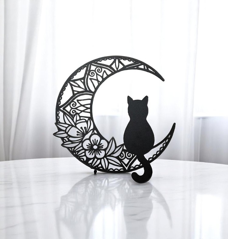 WallArt Flowers Cat